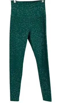 Beyond Yoga Alloy‎ Sparkle High Waisted 7/8 Leggings Green Size Small