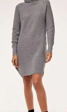 Aritzia Wilfred Free Womens Merino Wool Turtleneck Bianca Sweater Dress Size S