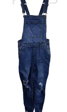 Celebrity Pink Women Jean Overalls-blue 100% cotton denim bib/Jumper Size Medium