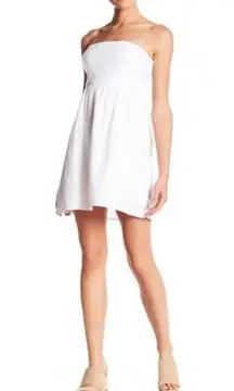 Tilly's  White Bandeau Dress with a tie-back