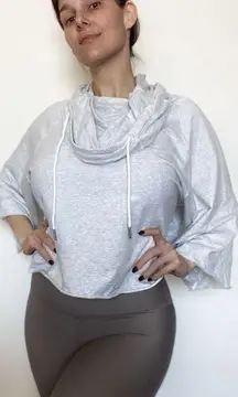 Namastetics  Hoodie NEW Crop Athleisure XL Grey Lounge Casual Comfy