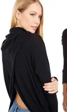 NWOT Free People Juicy black open back top size S