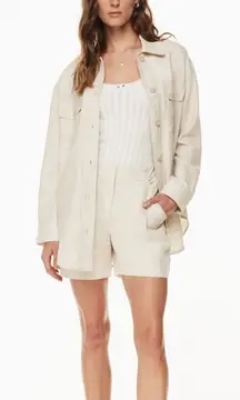 Aritzia Wilfred Fable Linen Mid-Thigh Short
