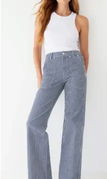 AYR The Studio Jeans in Hickory Stripe Size 33