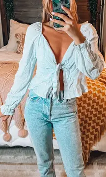 Baby Blue Linen Longsleeve 