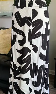 ASOS geo print midi skirt