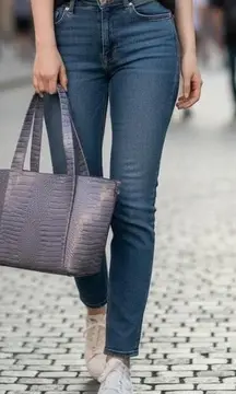 NWT Worthington Beth Croc Embossed Shoulder Bag/Purse- Gray  ***Item: P1