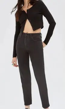 Aritzia Sunday Best Zola Mom Jeans High-Waisted Tapered Denim‎ Black Size 00