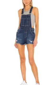 Superdown Missy Denim Shortall Mid Wash Blue