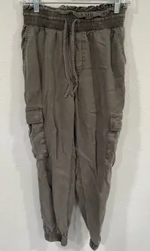 Abercrombie & Fitch Green Cargo Joggers Size Small Regular VGUC