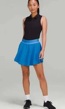 Lululemon Court Rival Skirt Tiered Poolside Blue Size 0