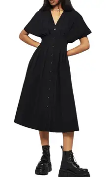 Disturbia Finis Cotton Button Up Midi Shirt Dress size 6 NWT