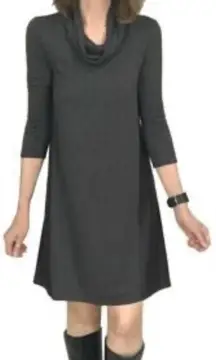 Weekday Anthropologie Saturday Sunday Grey Cowl Neck Dress Size Large. E97