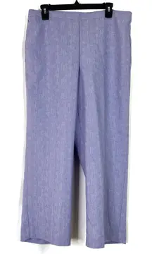 Alfred Dunner | Lilac Purple Straight Leg Pull-On Pants Polyester NWT Womens 14P