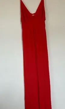 Large Salty Lemon Orange Maxi Dress