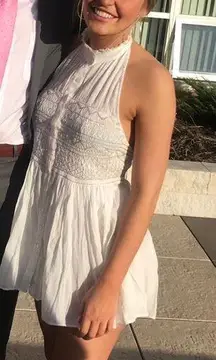 Embroidered Tunic Halter Top