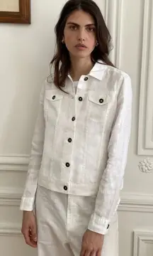 Michael Stars White Linen Jacket and Pants