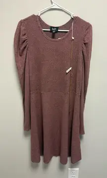 Dusty Rose Long Sleeve Dress size‎ XXL (20 1/2)