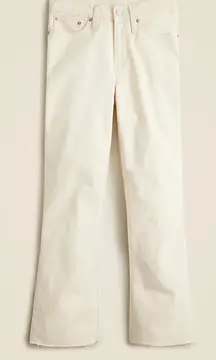 NWOT‎ J.Crew Size 27 Off-White 9” Demi Boot Crop Stretchy Causal Mid Rise