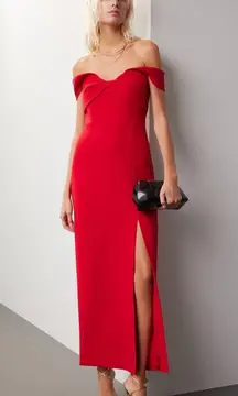 ML Monique Lhuillier Viviana Crepe Gown