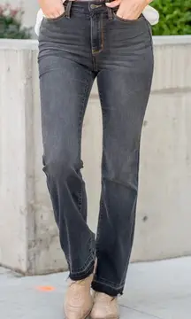 Judy Blue Ashland High Rise Slim Bootcut Denim‎ Jeans Black Wash Size 15 / 32