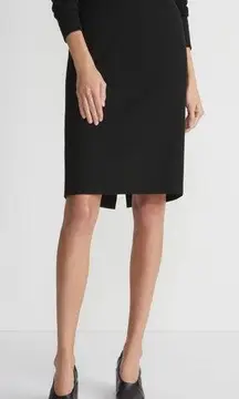 Lafayette 148 • Punto Milano Pencil Skirt black ponte stretch fitted slim