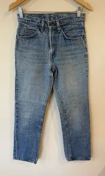 Vintage 70s Levi’s 501 Jeans Orange Tab USA Made High Rise W27 L28 leather Patch