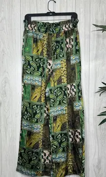 Intimately Free People Patch Things Up Pants Boho Patchwork Paisley sz M Medium
