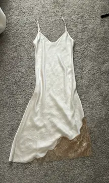 White  silk dress