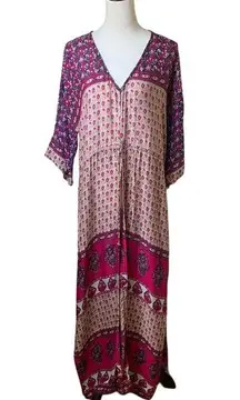 Arnhem Maxi Beach Dress Swim Cover Up Boho Hippie Medium Large Festival Floral