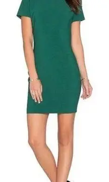 Likely  Green Ver Manhattan Smooth Slim Short Sleeve Mini Dress Bodycon Size 4