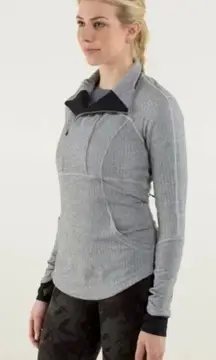 Lululemon Herringbone Base Runner 1/2 Zip Jacket Womens Size 2