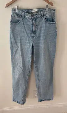Abercrombie & Fitch Curve Love The 90's High Rise Straight Jean Size 32/14