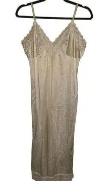 Vintage Cream Colored Slip Dress Intimate Sleep Nightgown Size 36