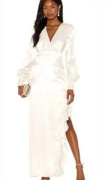 MAJORELLE Pearl Gown in Pearl XS