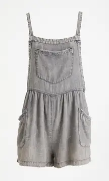 ee:some Denim Overall Romper Size S Blue Chambray Shortalls