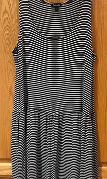 Splendid Soft Sweet Stripe Romper Swim Cover Up Navy Blue & White Size Large‎