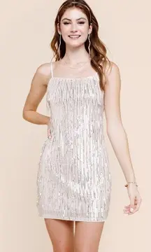 Francesca’s Fringe Mini Dress