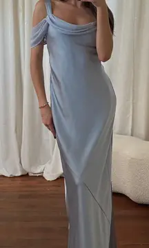 NWOT SHOW ME YOUR MUMU - Bella Maxi Dress color: steel blue size small