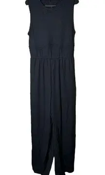 Cider  Black Wide Leg Jumpsuit