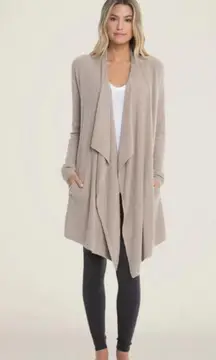 💕BAREFOOT DREAMS💕 CozyChic Lite Island Wrap ~ Taupe L/XL NWT