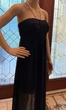 WHBM Sleeveless Black Gown