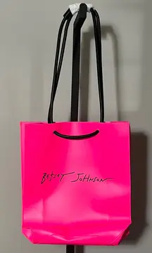 NEW Betsey Johnson Pink Shopping Bag NWOT