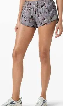 Lululemon  Hotty Hot Short II *2.5"' Floral Flux Multi/Raceway Grey Running Gym 8