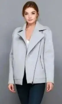 Tommy Hilfiger Moto‎ Grey Long Sleeve Jacket Sz XS