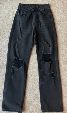 Black High Rise Jeans