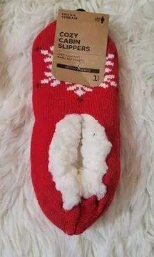 Field & Stream NWT  Cozy Cabin Snowflake Slipper Socks with Aloe OSFM Unisex