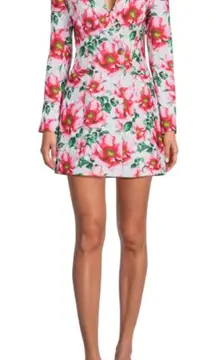 ALICE + OLIVIA Latoya Floral Mini Long Sleeve Blazer Dress size 0