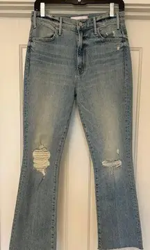 MOTHER Superior "The Hustler" Ankle Fray Size 28 (distressed denim jeans)