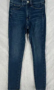 Gap Favorite Jegging Jeans Womens 2/26R Blue Denim Stretch High Rise Skinny Leg